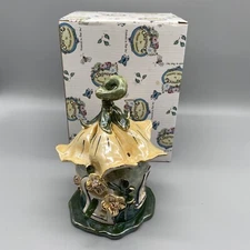 Blue Sky Clayworks FAIRY SQUASH BLOSSOM HOUSE Mini Tea Light Candle Holder NIB