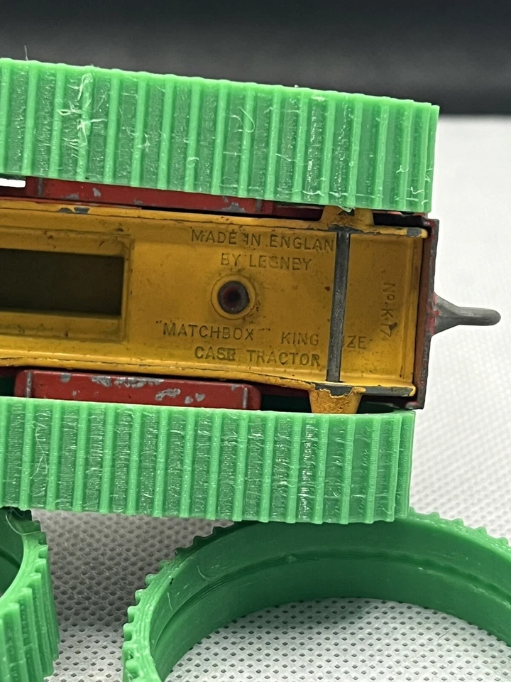 1 PAIR OF green TRACKS FOR MATCHBOX KING SIZE NO K 17 CASE LAING TRACTOR DOZER - Image 3 of 3