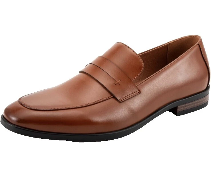 Brown Leather Upper Dress Shoes for Men