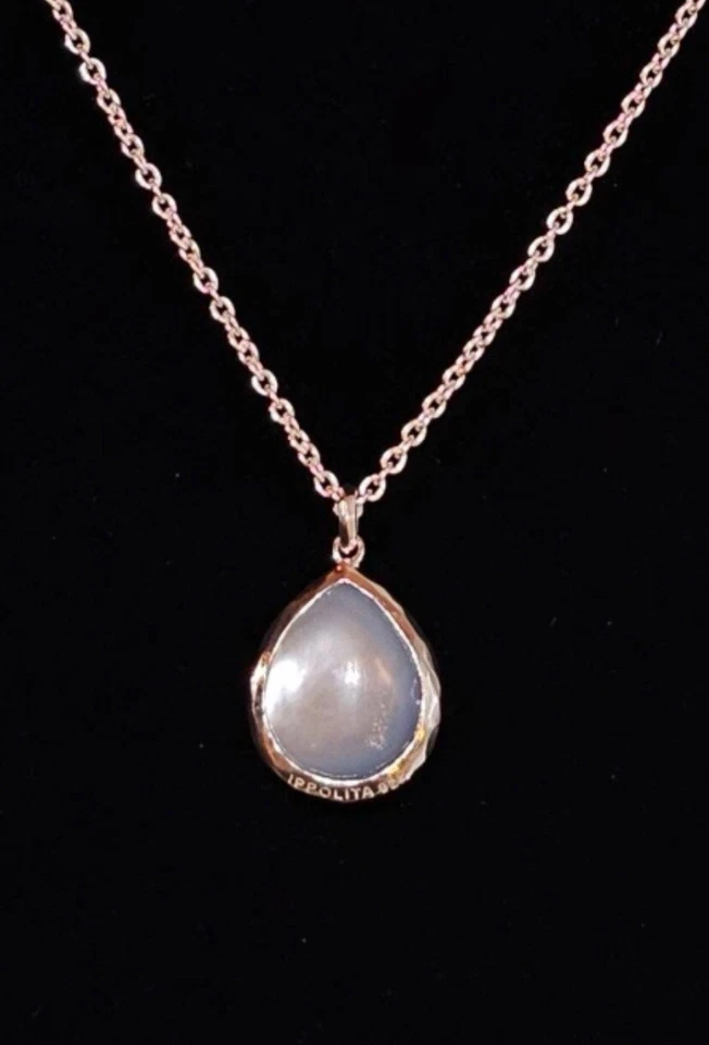 IPPOLITA LAPIS AND MOTHER OF PEARL TEARDROP ROCK CANDY PENDANT NECKLACE, 925 - Image 3 of 4