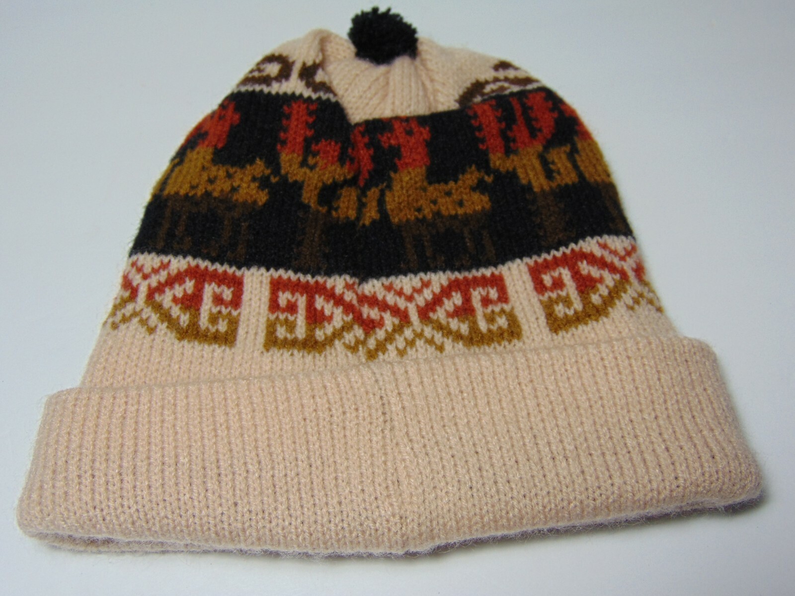 Vintage 1990s OTUZCO PERU LLAMA LLAMAS KNIT WINTE… - image 3