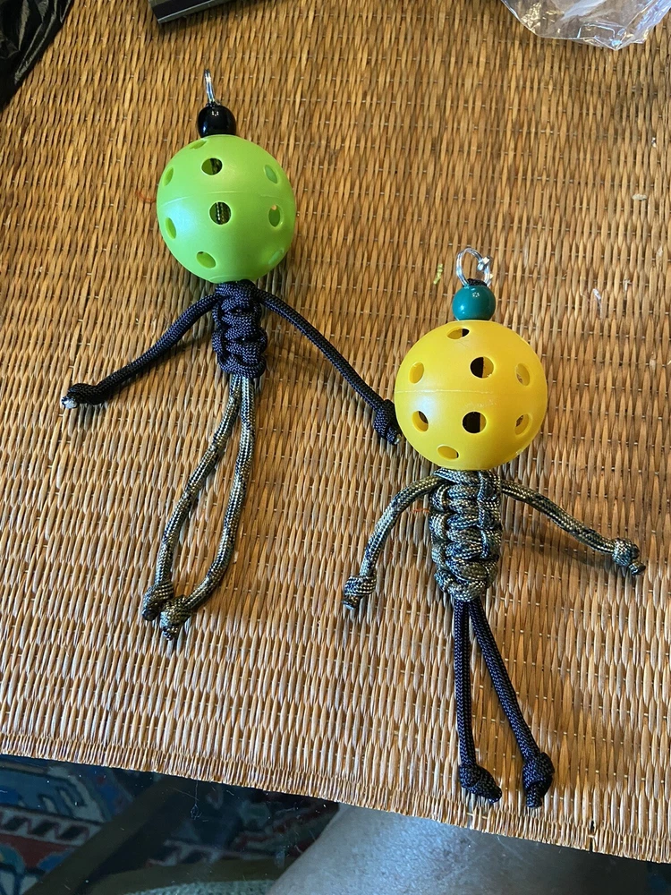 Pickleball Man/Doll Key Chain Zipper Pull Bag Pickleball Man/Doll Key Chain Zipper Pull Bag