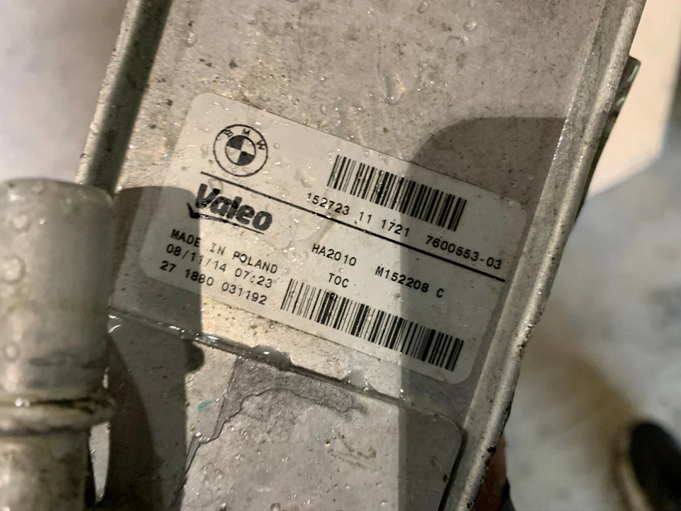 BMW 2012-2018 F30 F32 F22 AUTO TRANSMISSION HEAT EXCHANGER OIL COOLER OEM 44K - Image 2 of 4