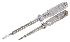 . Im Set: Spannungspr&uuml;fer (Phasenpr&uuml;fer Strompr&uuml;fer) 140mm + 190mm lang