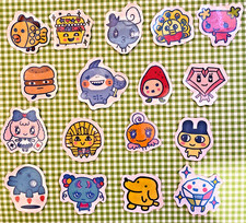 Tamagotchi 17 Stickers lot - various characters: Celebrity, Ura, Vintage Set E