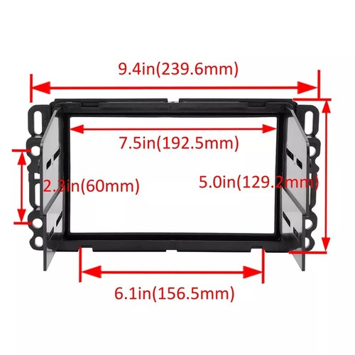 Car Radio Stereo 2Din Dash Kit Harness for 07-14 GMC Sierra 07-09 SUZUKI XL-7 - 第 2/11 張圖片