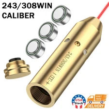 .308 .243 Cartridge RED Dot Laser Bore Sighter / .243 .308 WIN Bore Sight Kit US