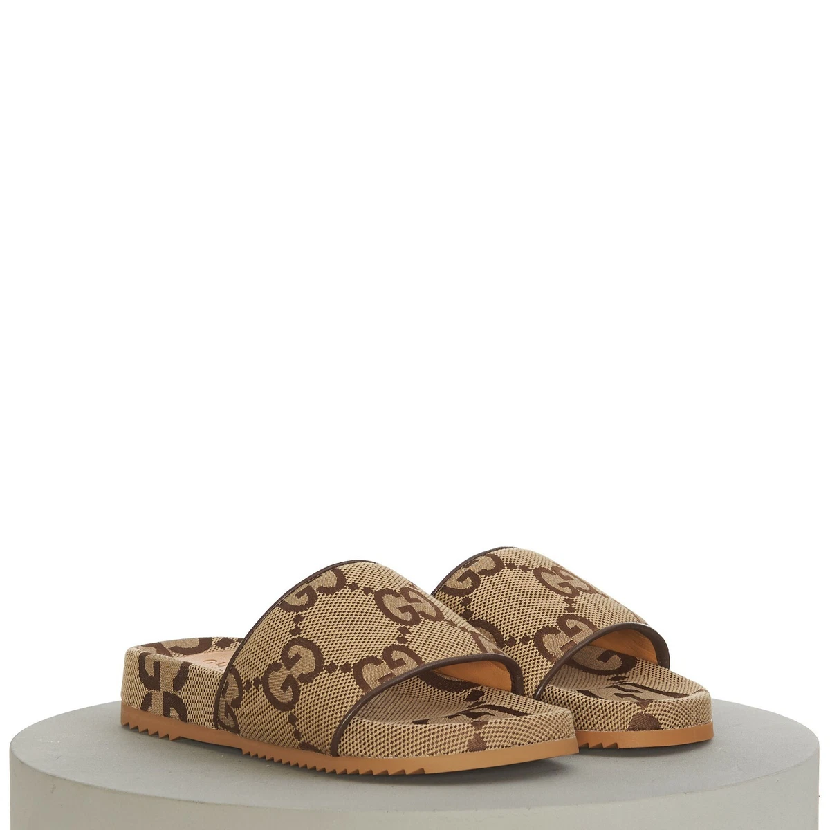 Gucci Men's GG Canvas Slide Sandals