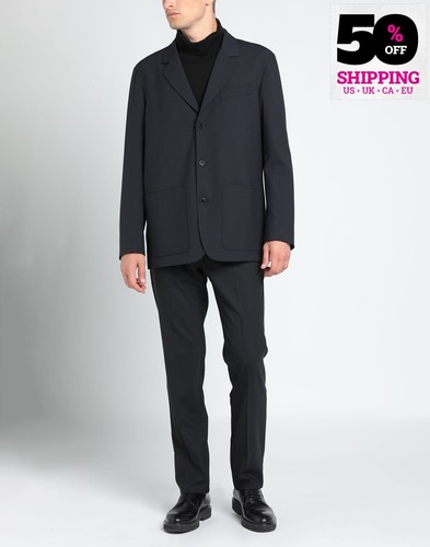 RRP €1750 VALENTINO Blazer Jacket IT46 US36 S Wool Blend Slid Side Buckle Blue