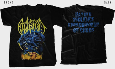 New Dtg/Dtf printed T-shirt - SINISTER- HATE - size- S,M,L,XL,2-3-4-5XL
