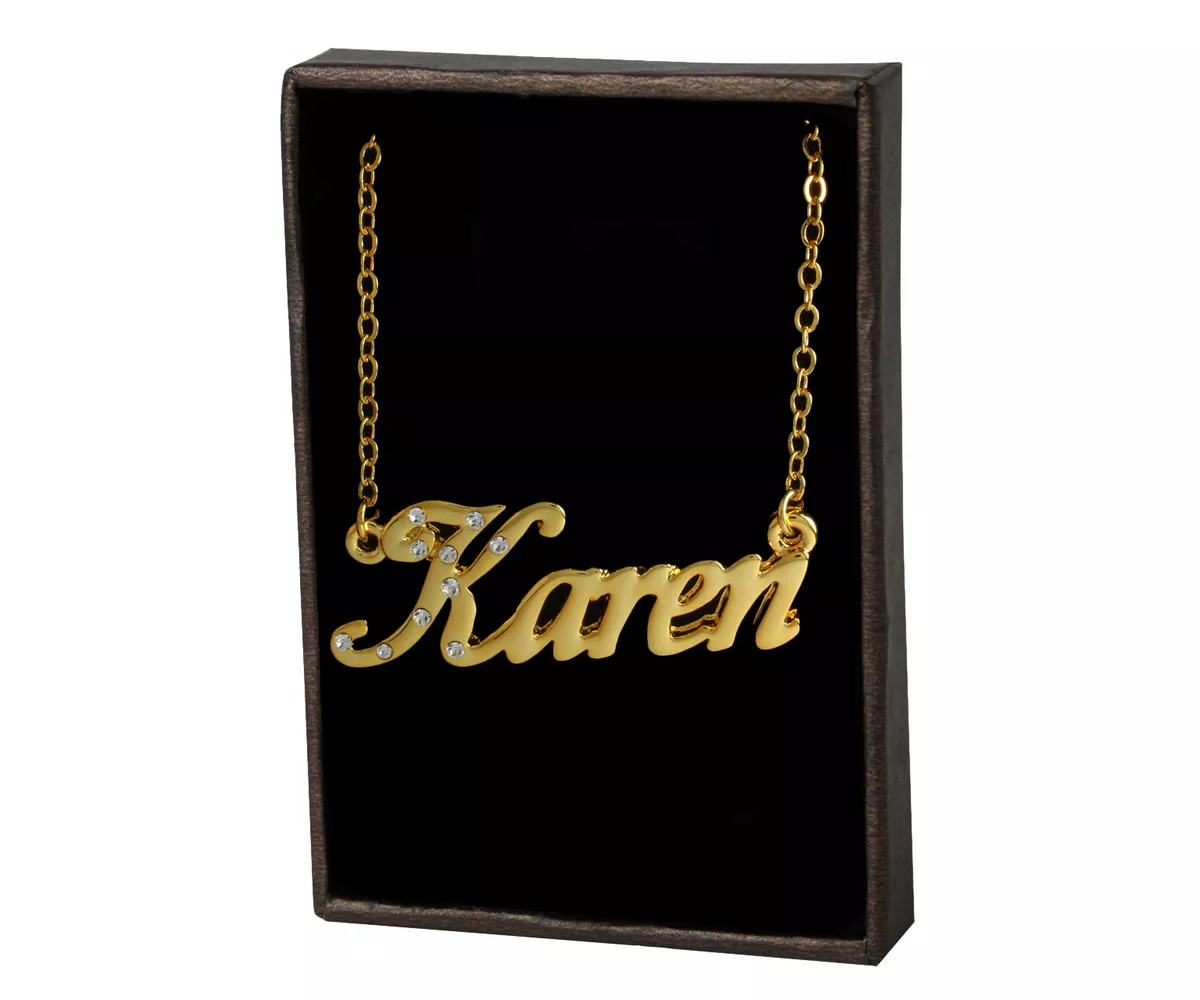 Karen name necklace deals
