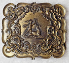 Vintage 1974 Lewis Bronze Belt Buckle of Chicago Original Rare Hunting Design