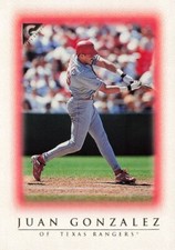 Juan Gonzalez Topps Gallery 1999 Baseball Card #5