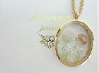 Arabesques Charm Pots Love & Hearts living memory/floating pendant/locket. Gold