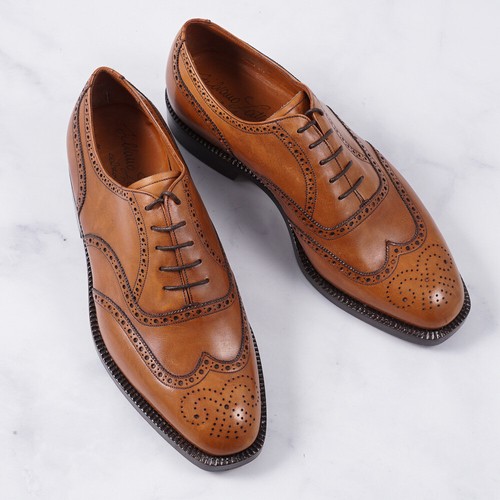 Silvano Lattanzi Tan Full Brogue Wing 