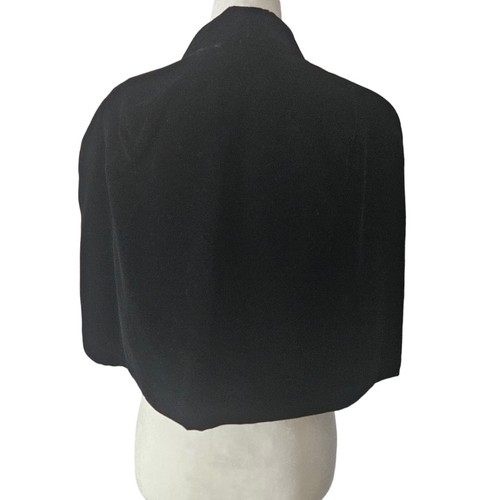Vintage Top Hit Fashions Baar and Beards Womens Capelet Mink Tails Black Velvet - Picture 3 of 16
