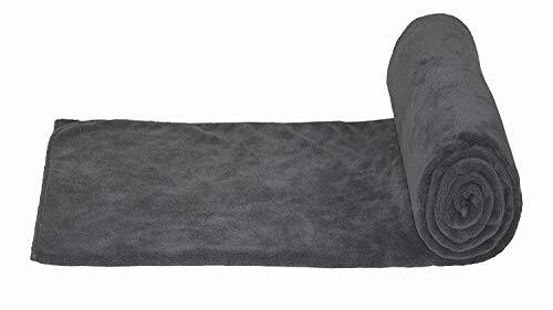 Microfiber Luxury Grey Bath Towel Extra Large Bath Sheet Beach Towel 36 Inch ... - Picture 4 of 8