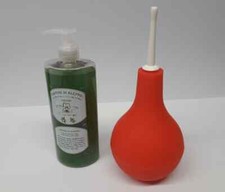 Kit TempoBenessere Peretta per Clistere 483 ml - Sapone di Alepp 400 ml