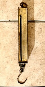 Chattillon Antique Mercantile Scale Brass & Steel Made in USA type 34 NY City