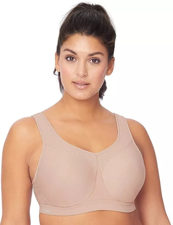 Glamorise Sport Nude High Impact Underwire Full Coverage Bra UK