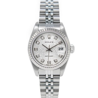 Rolex Lady-Datejust 26, 79174, Steel & White Gold, Silver Jubilee Diamond Dia...
