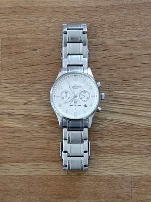 Jacques Lemans London 1-1654. 1  -  Uhr/Chronograph, Edelstahl, sehr flach & gut