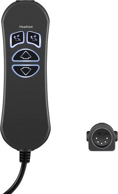 4 Button 5 Pin Prong Hand Control Handset Remote with USB and Backlight for