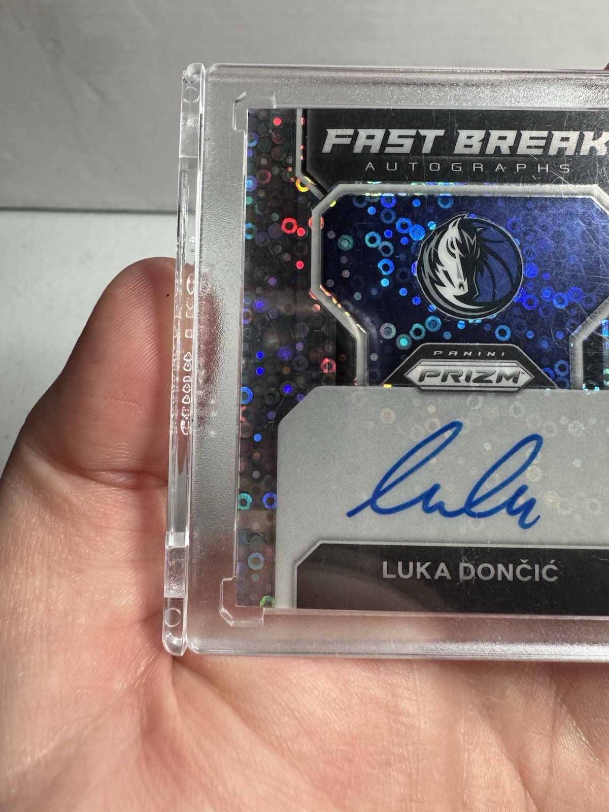 2022-23 Panini Prizm Fast Break On Card Auto Luka Doncic #FB-LDM Panini Sealed view 5