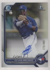 2022 Bowman Chrome Prospect Refractor 172/499 Estiven Machado #CPA-EM Auto 4n0