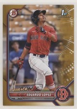 2022 Bowman Prospects Gold Border 13/50 Eduardo Lopez #BP-134 s3g