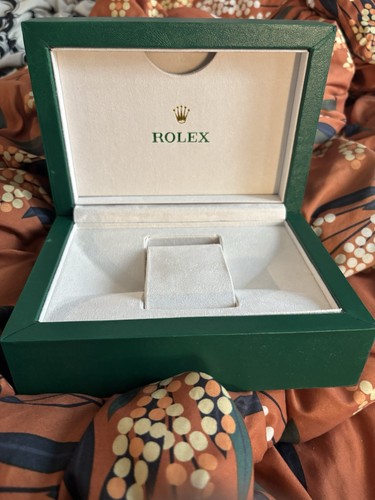 Rolex Green Presentation Box Single Watch Leather Fabric MPN 391.1.02