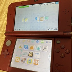 nintendo, new nintendo 3ds xl, metallic red, w/ charger, tested Top IPS