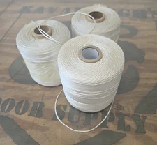 Nylon Lacing Twine Cord MIL-T-713E Natural Unwaxed 1LB Spool Est 1900 Ft 3 Pack