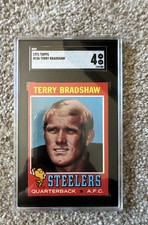 1971 Topps - Terry Bradshaw #156 (RC) SGC 4