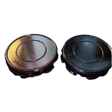 2 Wooden Display Stands Base Stand Holder Brown And Black 4.33” Diameter