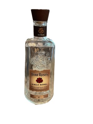 Four Roses single barrel Kentucky bourbon whiskey Empty 750ml Bottle W/cork