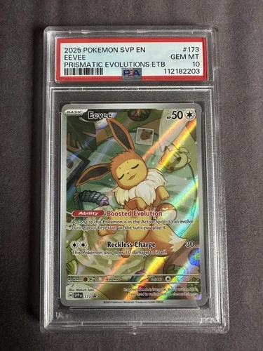 Eevee 173/SVP Black Star PROMO Prismatic Evolutions ETB Pokemon PSA 10