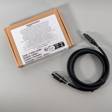 Amazon Basics Toslink Digital Optical Audio Cable 6ft Gold-Plated Connectors