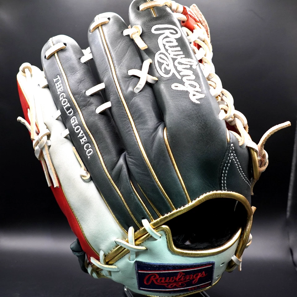 "Guante de jardinero Rawlings HOH 12,5"" azul marino/escarlata derecho Japón cuero de timón" Foto 3 de 4