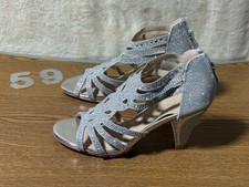 Forever Rhinestone Crystal Glitter 3  Heel Formal Sandal Womens Size 6 New