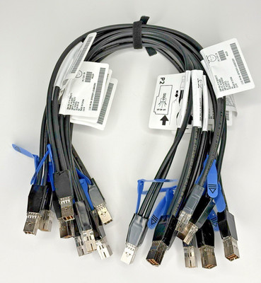 (Lot 8) IBM mini SAS HD to mini SAS SFF-8644 00AR272 12Gbps Cable 0.6m 00Y8350