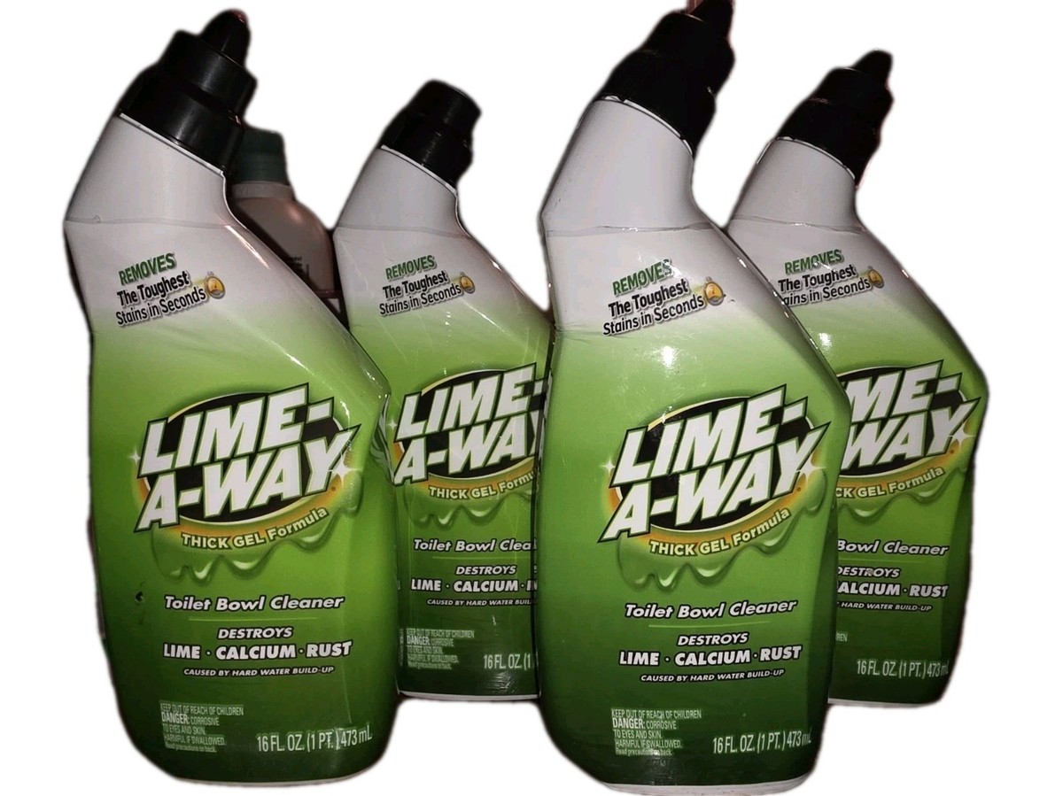 4x Lime-A-Way Lime Away Thick Gel Formula Toilet Bowl Cleaner Each