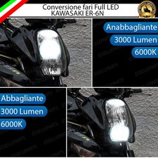 CONVERSIONE FARO LED PER KAWASAKI ER-6N 2005-2008 ANABBAGLIANTE ABBAGLIANTE