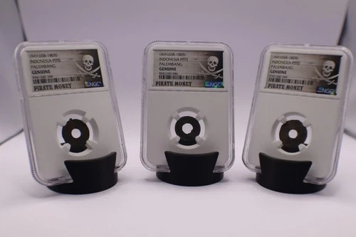 Pirate coins from 1658-1805 Indonesia Pitis Palembang NGC Genuine PIRATE MONEY