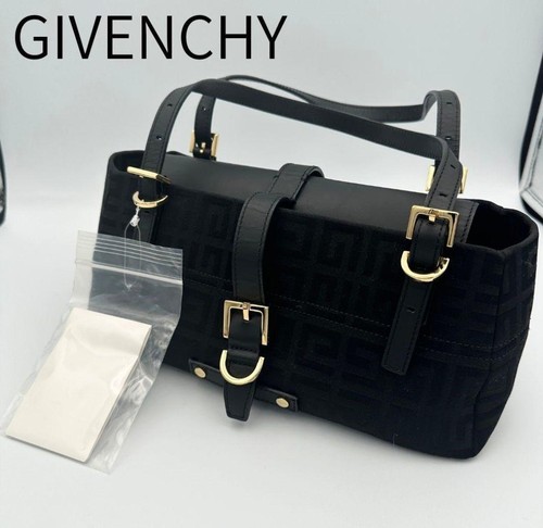Givenchy Women Bag Vintage 4G Monogram Jacquard Handbag VHTF Designer Collection