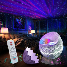 Galaxy Star Projector LED Night Light with Bluetooth Speaker  White Noise Machi