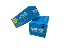 Foot Sox - The Disposable Sanitary Socks  Black, Unisex 144 Sox/Box 