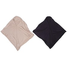  2pcs Jersey Hijabs for Girls Muslim Head Scarf Turban Headwraps Headscarves for