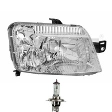 Scheinwerfer Frontscheinwerfer links H4 für Fiat Panda 169 inkl. Osram Lampen