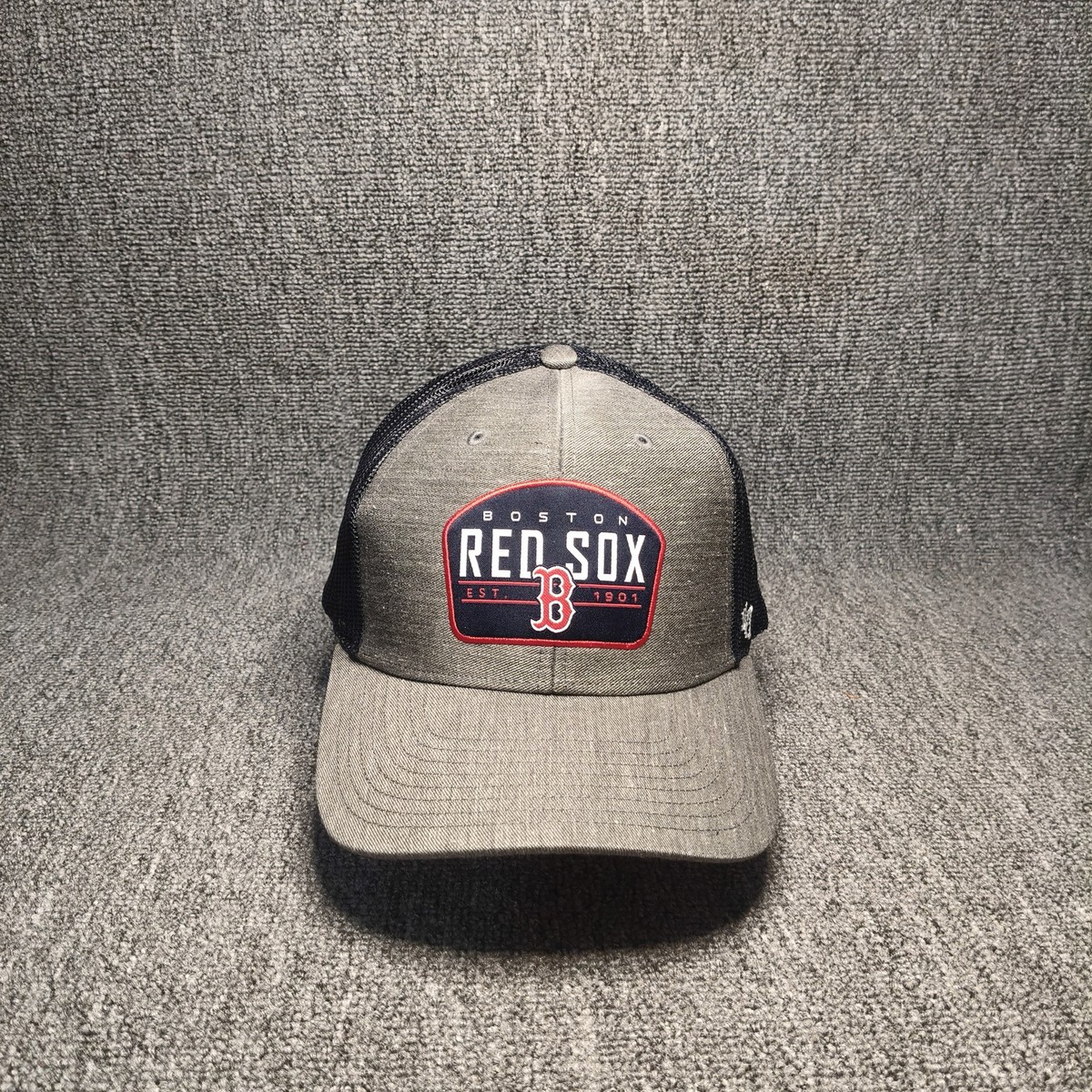 '47 Brand Boston Red Sox Trucker Snapback Hat Gray Black